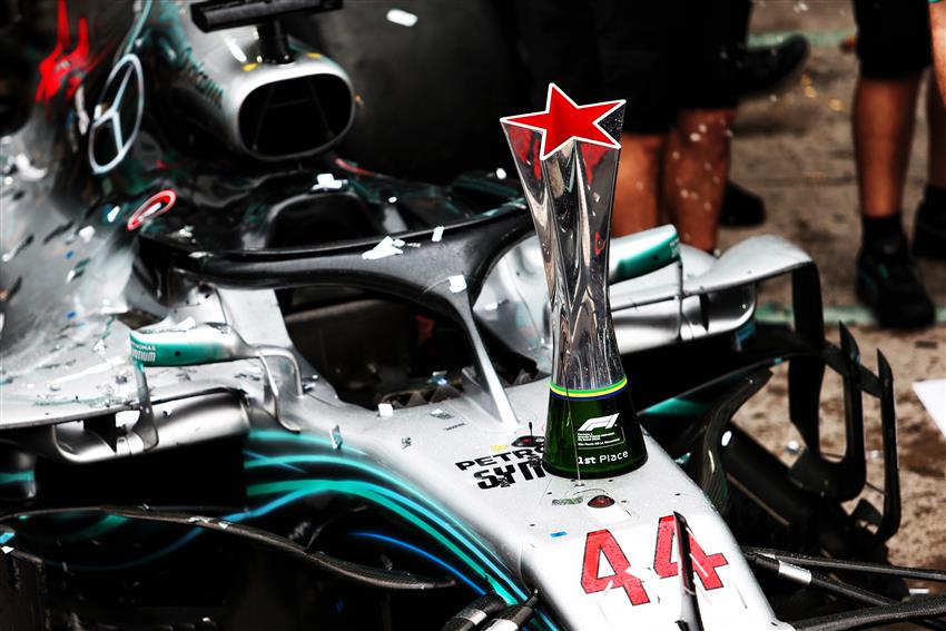 Mercedes F1 Car and trophy